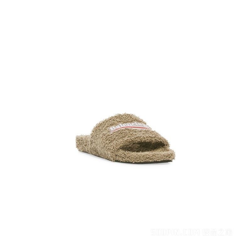 Balenciaga Balenciaga Furry Slide Sandal in Soft Towel Size US 8 / EU 41 - 2 Thumbnail