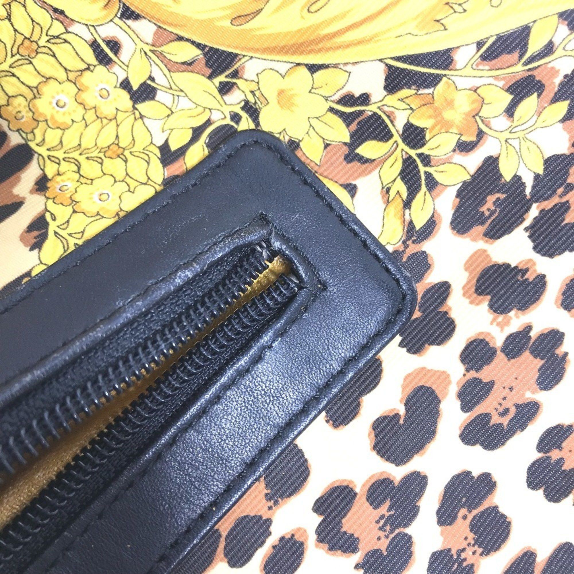 Versace VERSACE Leopard Backpack Leather Women's Yellow Size ONE SIZE - 17 Thumbnail