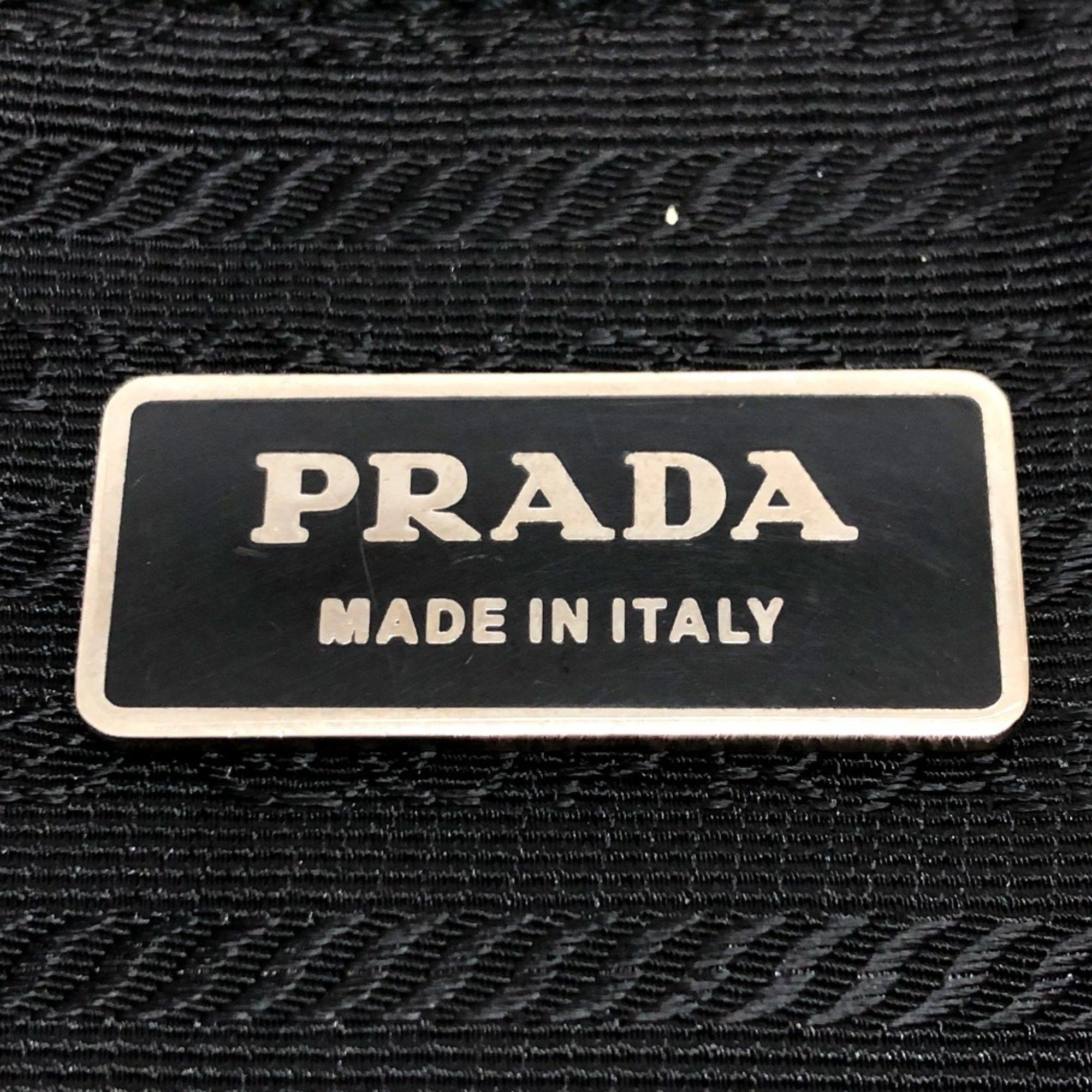 Prada Prada V166 Bag Shoulder Nylon Leather Men's Black Size ONE SIZE - 12 Thumbnail