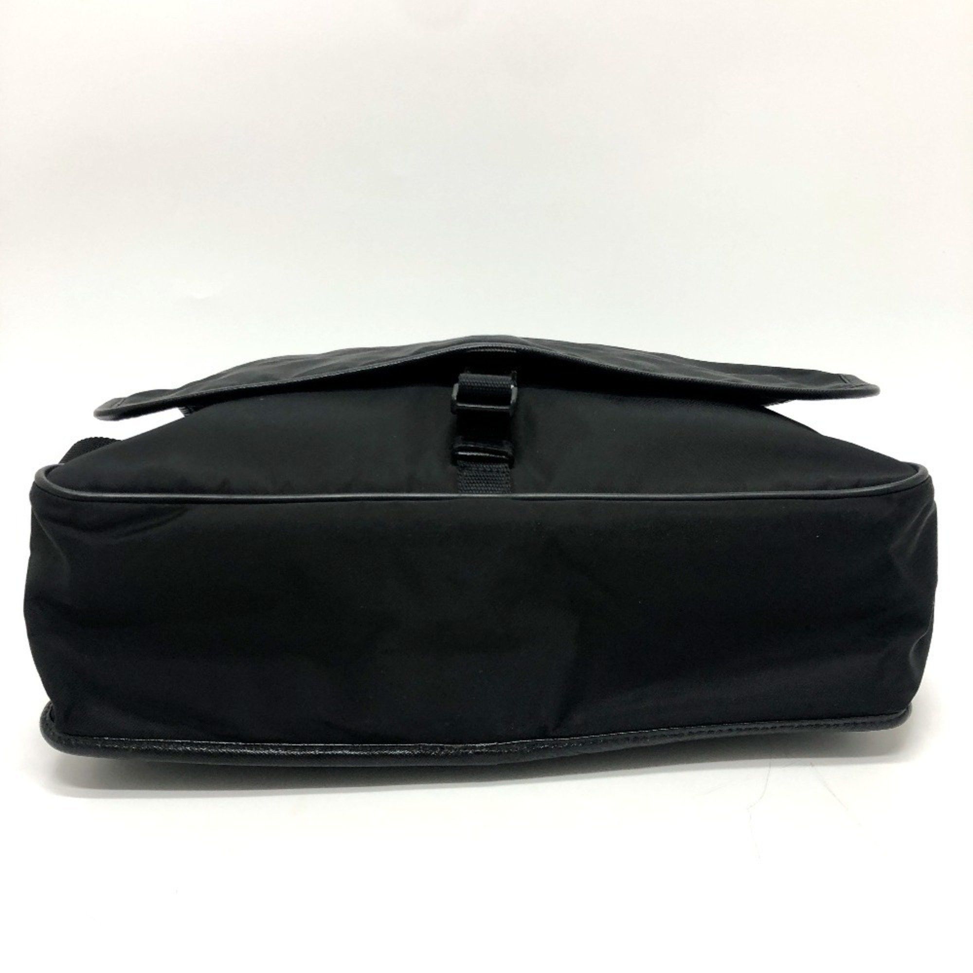 Prada Prada V166 Bag Shoulder Nylon Leather Men's Black Size ONE SIZE - 4 Thumbnail