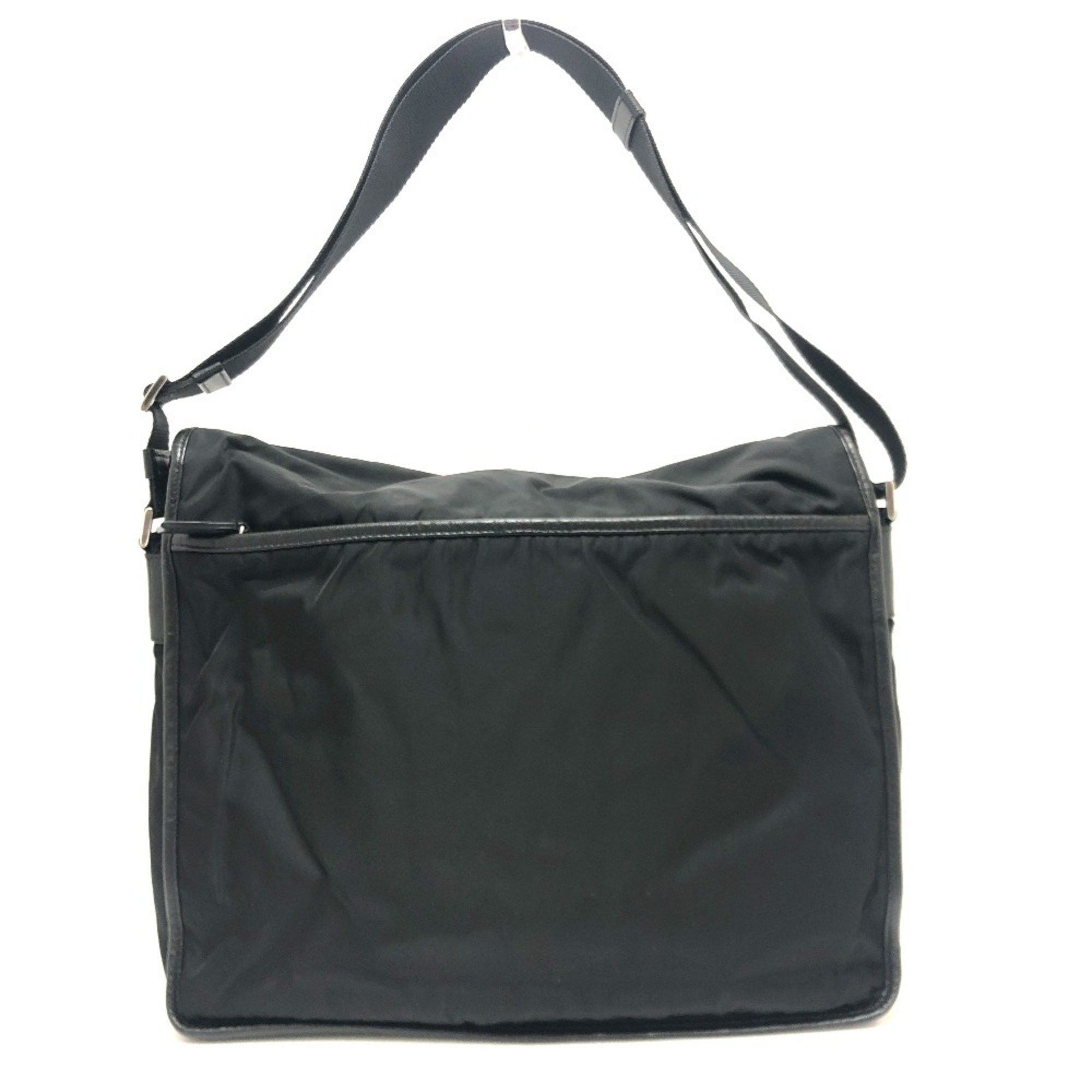 Prada Prada V166 Bag Shoulder Nylon Leather Men's Black Size ONE SIZE - 2 Thumbnail