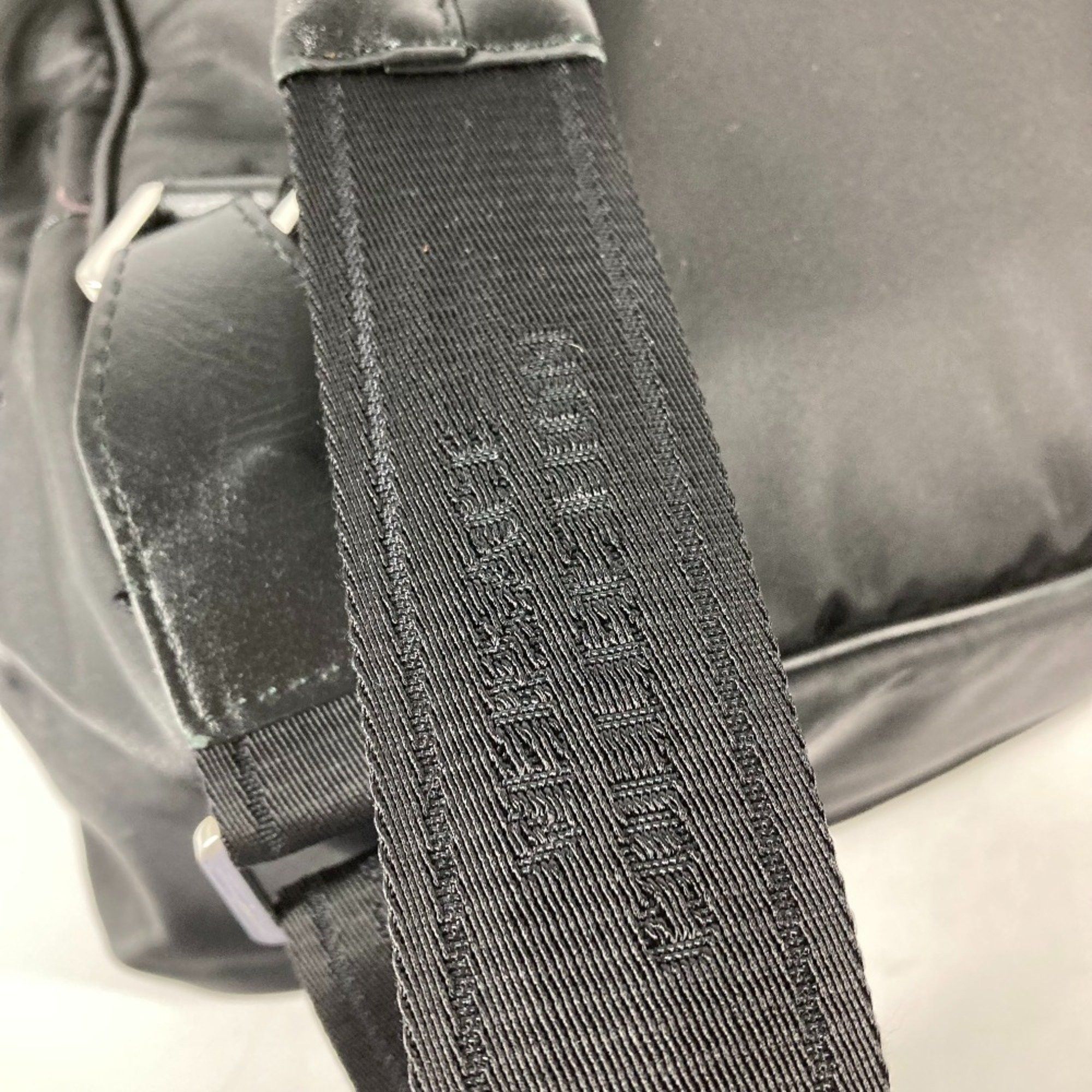 Versace Versace Backpack Bag Handbag Rucksack Nylon Leather Men's Black Size ONE SIZE - 8 Thumbnail