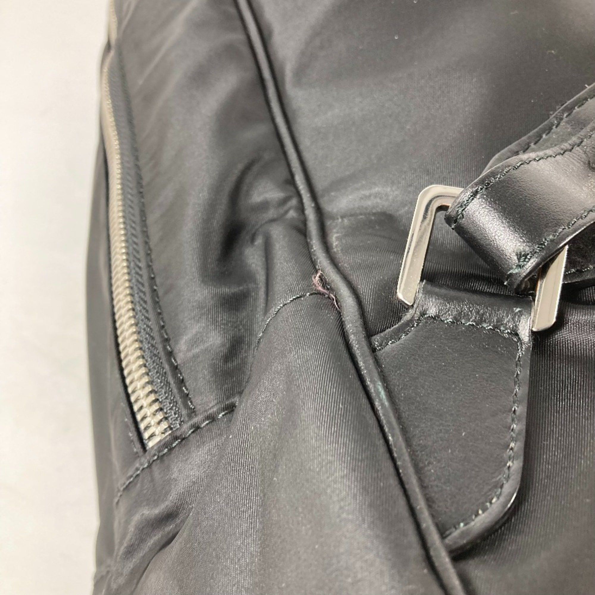 Versace Versace Backpack Bag Handbag Rucksack Nylon Leather Men's Black Size ONE SIZE - 7 Thumbnail