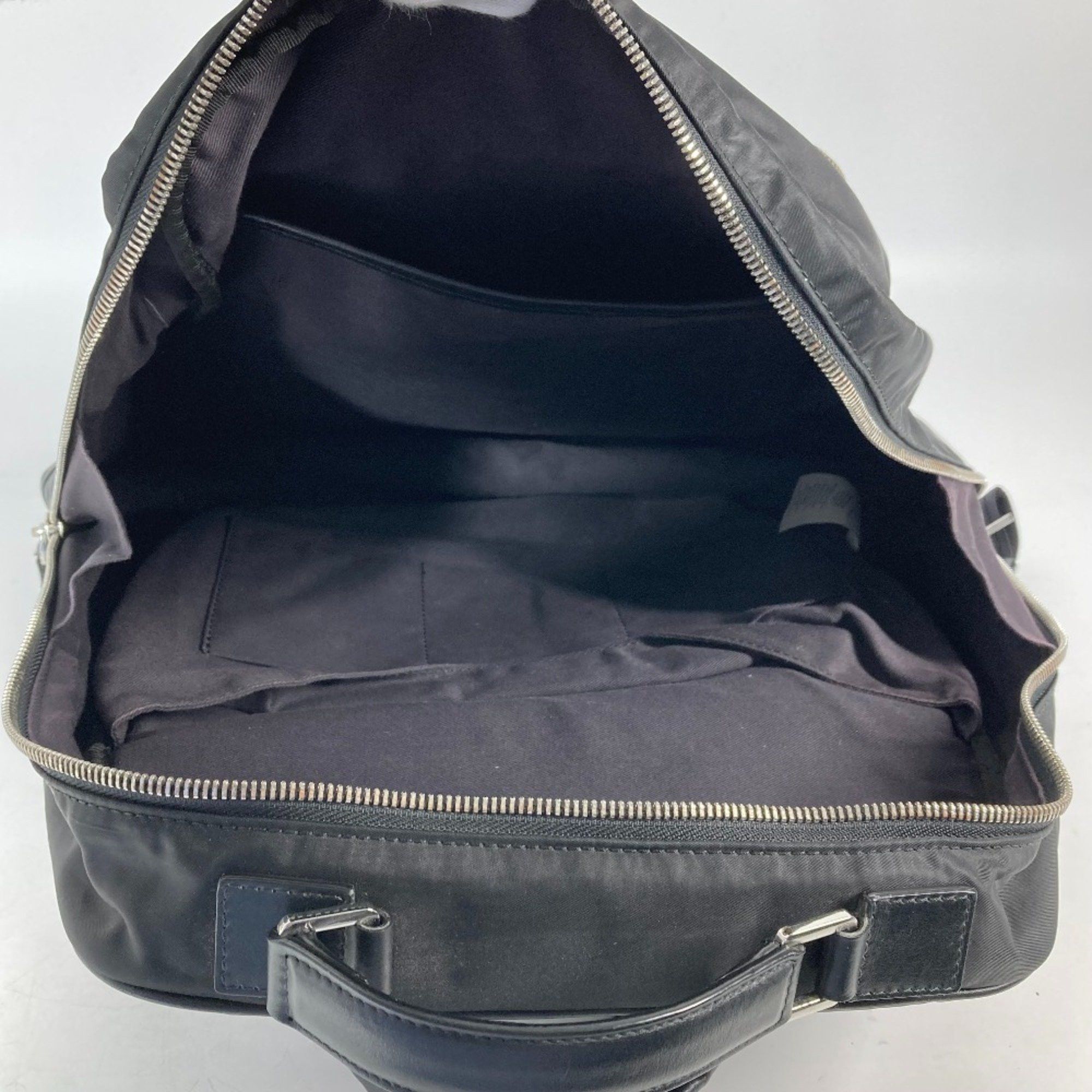 Versace Versace Backpack Bag Handbag Rucksack Nylon Leather Men's Black Size ONE SIZE - 13 Thumbnail