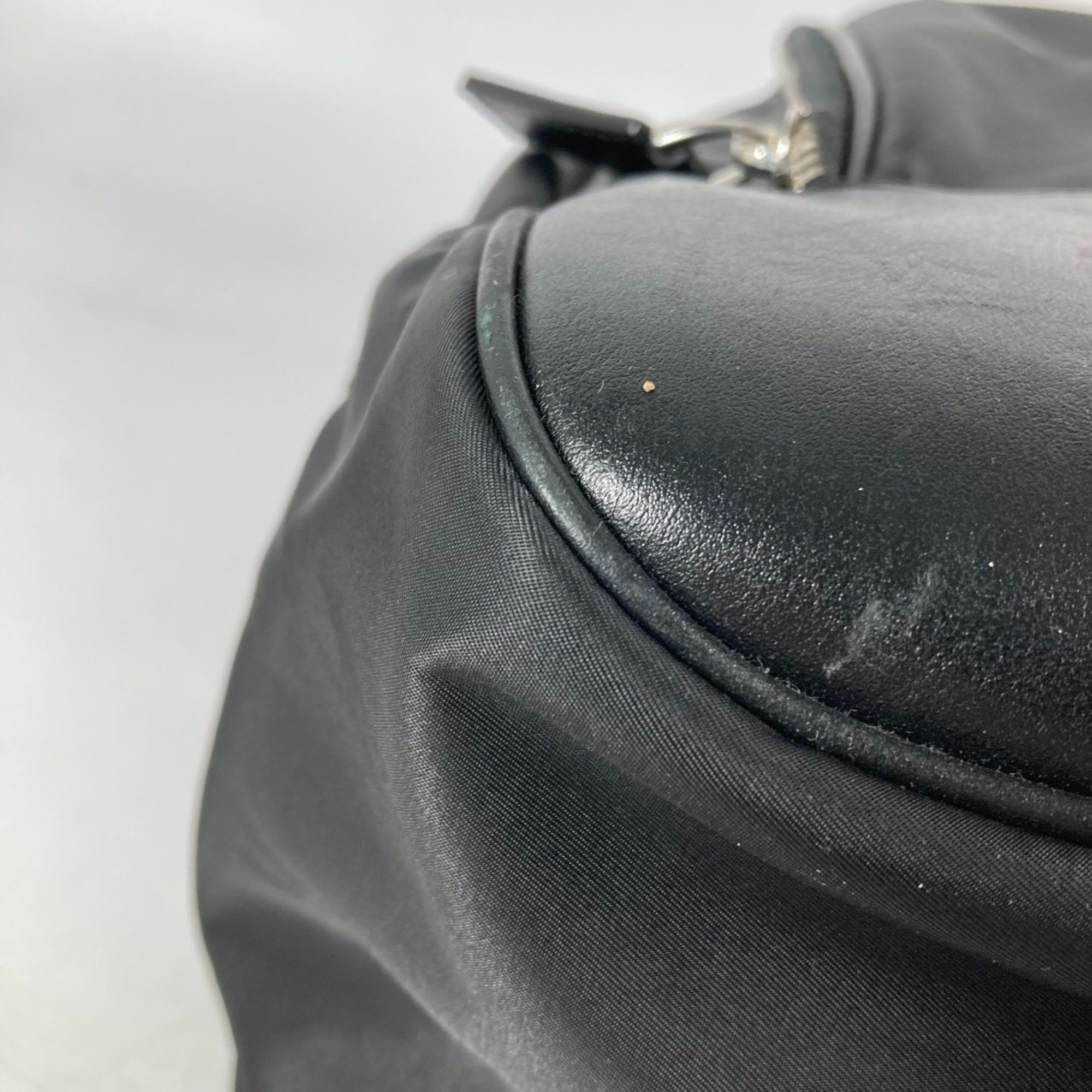 Versace Versace Backpack Bag Handbag Rucksack Nylon Leather Men's Black Size ONE SIZE - 6 Thumbnail
