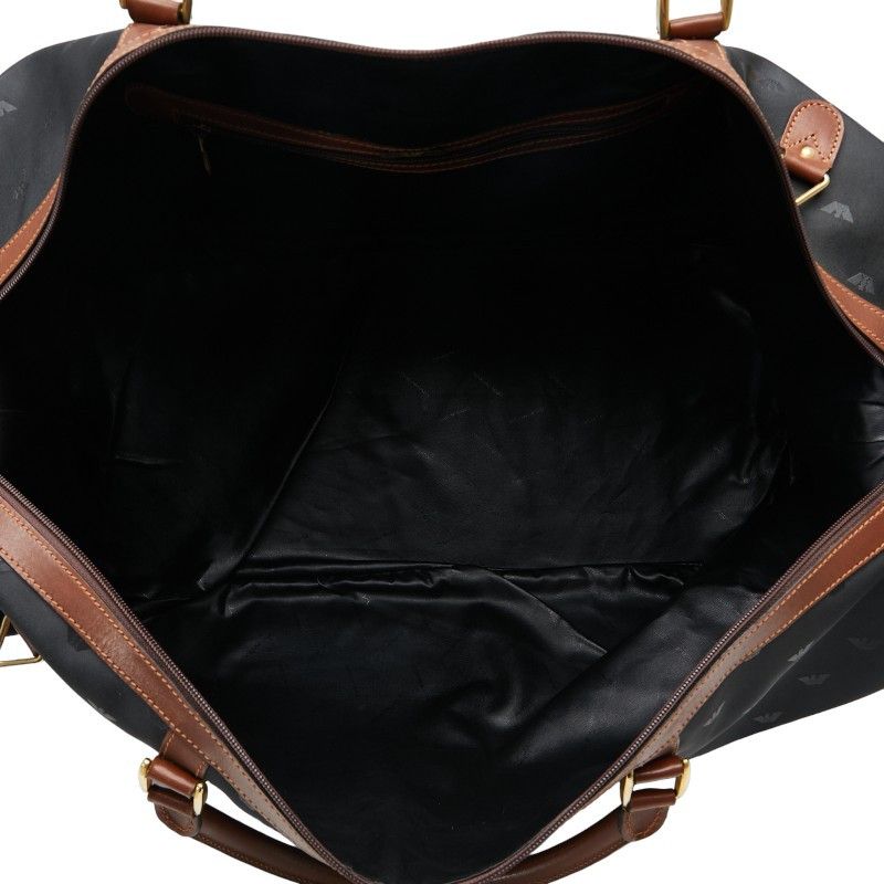 Stella McCartney Armani Nylon Leather Logo Boston Travel Bag Canvas Travel Bag in Good Condition Size ONE SIZE - 8 Thumbnail