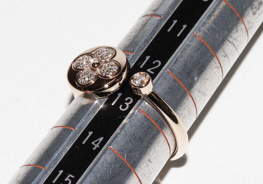 Louis Vuitton Louis Vuitton Louis Vuitton K18PG Diamond Ring Q9O85G Metal Ring Q9O85G in Great Condition Size ONE SIZE - 2 Thumbnail