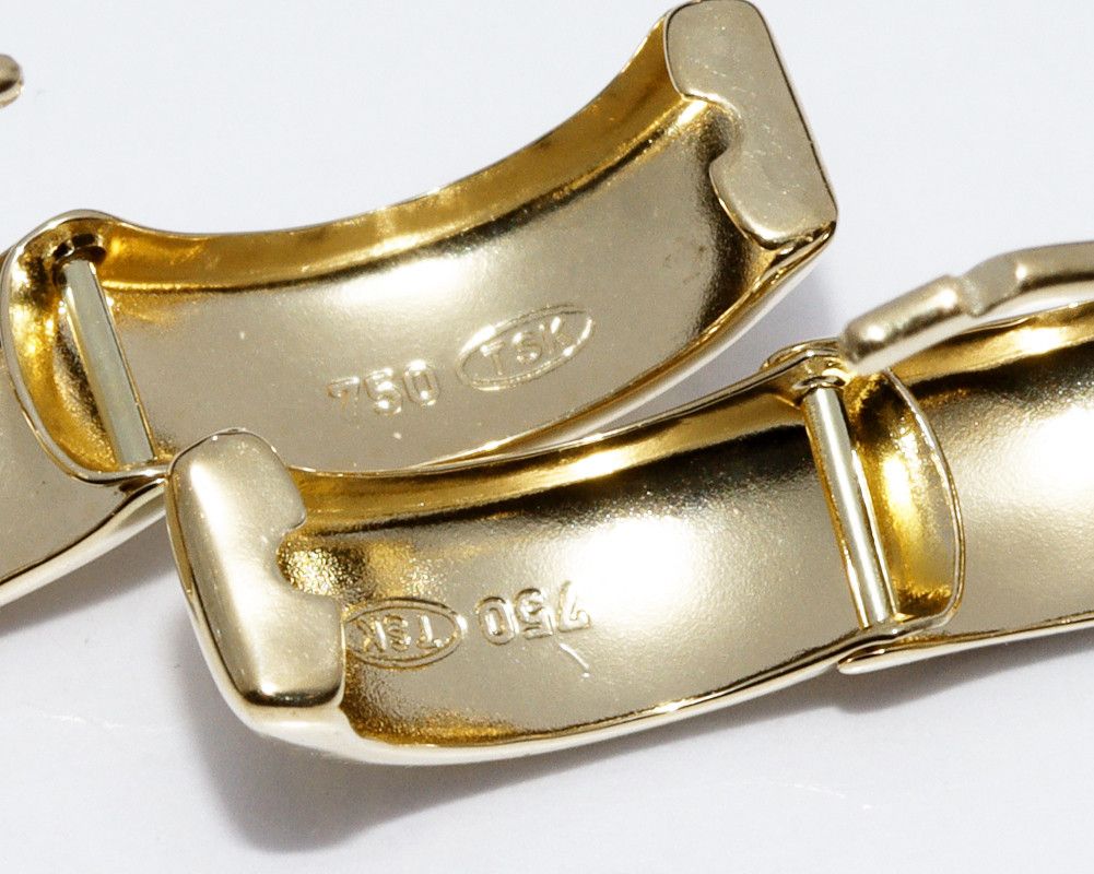 Other Other K18YG K18WG Hoop Earrings Metal Earrings ps203 in Pristine Condition Size ONE SIZE - 4 Thumbnail