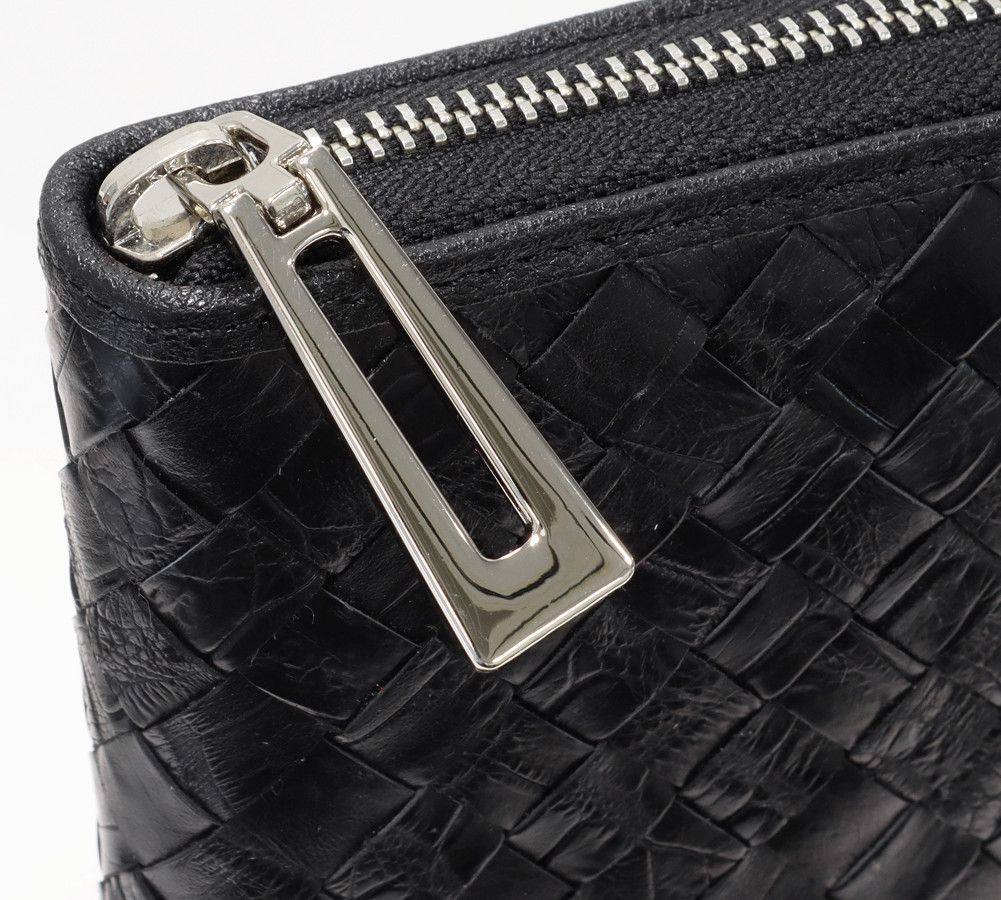 Other Other Crocodile Round Zipper Long Wallet Black Leather Long Wallet 2301419 in Pristine Condition Size ONE SIZE - 5 Thumbnail