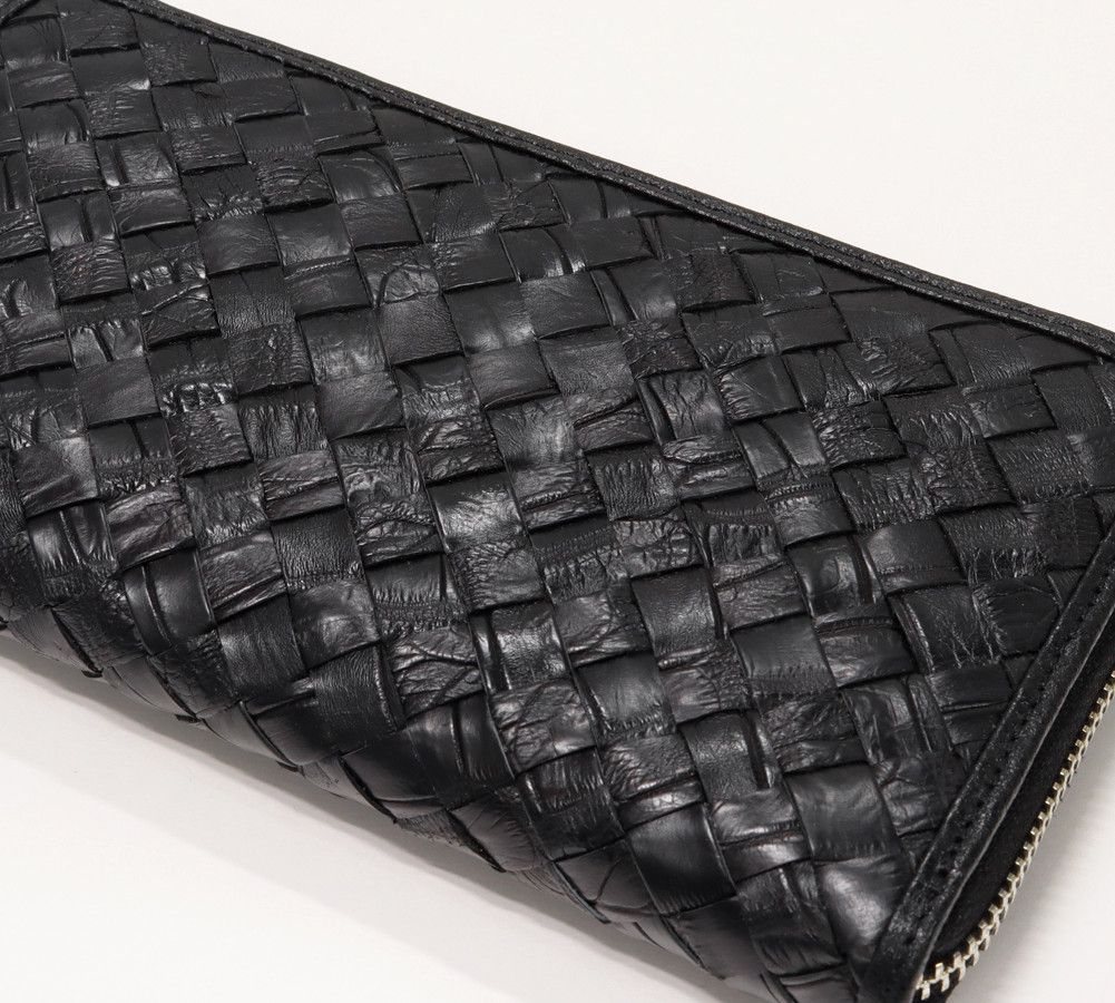 Other Other Crocodile Round Zipper Long Wallet Black Leather Long Wallet 2301419 in Pristine Condition Size ONE SIZE - 4 Thumbnail
