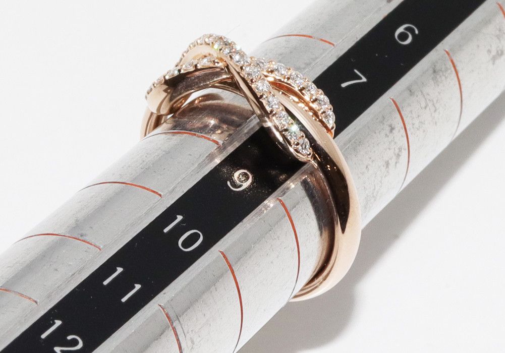 Tiffany & Co. Tiffany & Co Tiffany & Co K18PG Diamond Infinity Ring Metal Ring 2300207 in Great Condition Size ONE SIZE - 2 Thumbnail