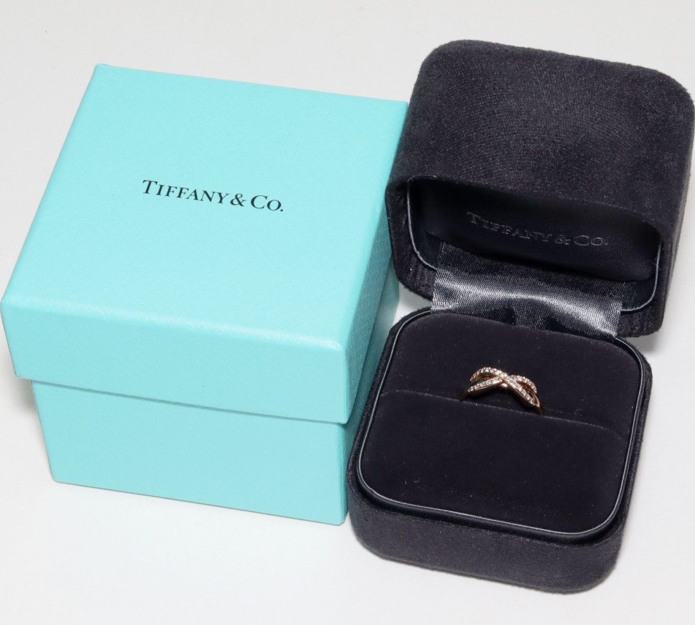 Tiffany & Co. Tiffany & Co Tiffany & Co K18PG Diamond Infinity Ring Metal Ring 2300207 in Great Condition Size ONE SIZE - 3 Thumbnail