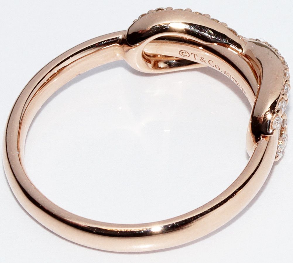 Tiffany & Co. Tiffany & Co Tiffany & Co K18PG Diamond Infinity Ring Metal Ring 2300207 in Great Condition Size ONE SIZE - 4 Thumbnail