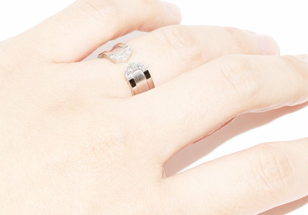 Cartier Cartier Cartier K18WG Diamond Ring B40442 Metal Ring B40442 in Great Condition Size ONE SIZE - 6 Thumbnail