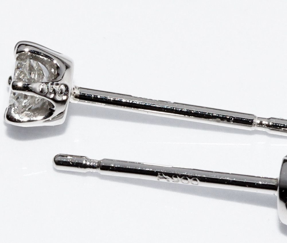 Other Other Pt900 Diamond Earrings 0.20ct Metal Earrings 2400092 in Great Condition Size ONE SIZE - 4 Thumbnail