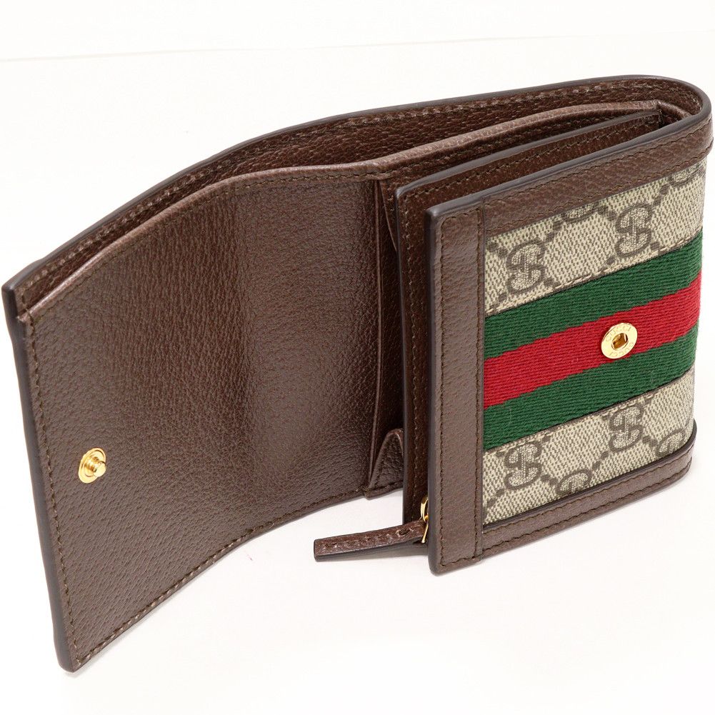 Gucci Gucci Gucci PVC Canvas Bifold Wallet with L-Zip Canvas Short Wallet 598662 in Pristine Condition Size ONE SIZE - 3 Thumbnail