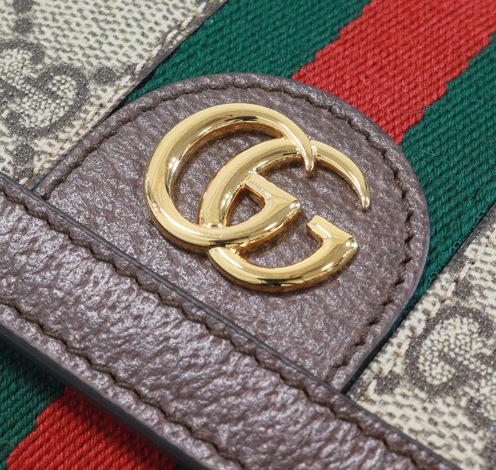 Gucci Gucci Gucci PVC Canvas Bifold Wallet with L-Zip Canvas Short Wallet 598662 in Pristine Condition Size ONE SIZE - 5 Thumbnail