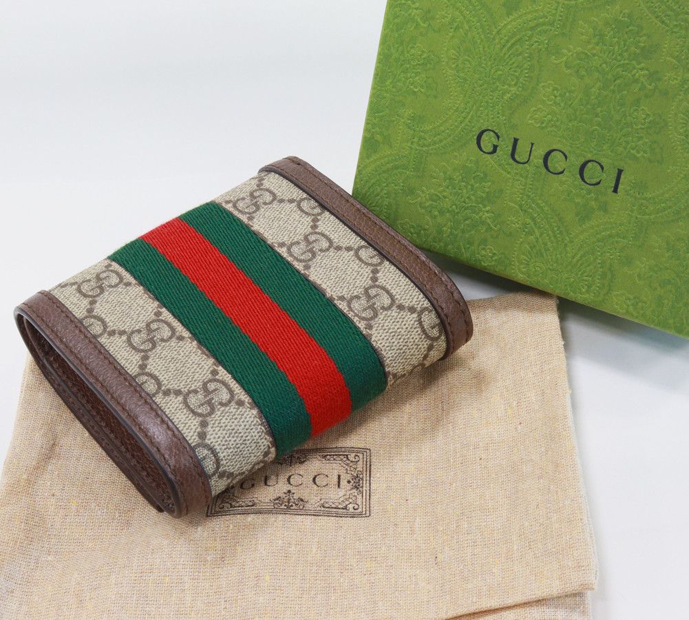 Gucci Gucci Gucci PVC Canvas Bifold Wallet with L-Zip Canvas Short Wallet 598662 in Pristine Condition Size ONE SIZE - 2 Thumbnail
