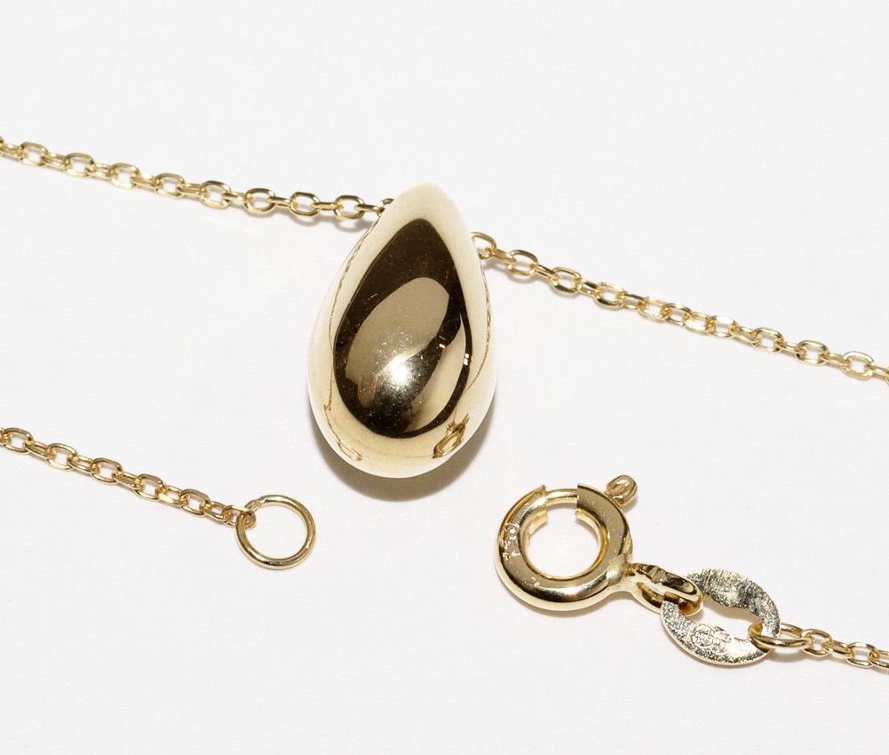 Other Other Unoaerre K18YG Drop Pendant Necklace Metal Necklace in Pristine Condition Size ONE SIZE - 4 Thumbnail