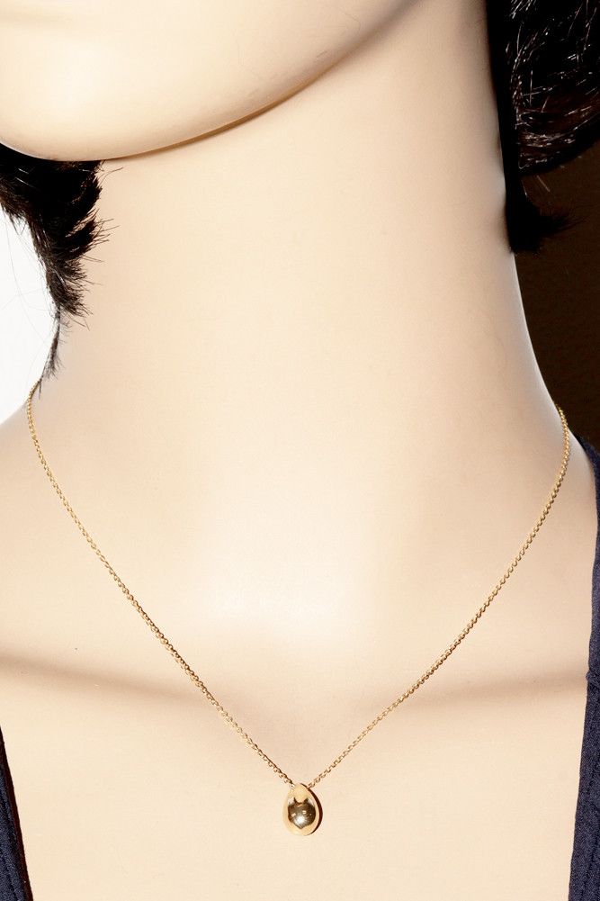 Other Other Unoaerre K18YG Drop Pendant Necklace Metal Necklace in Pristine Condition Size ONE SIZE - 2 Thumbnail