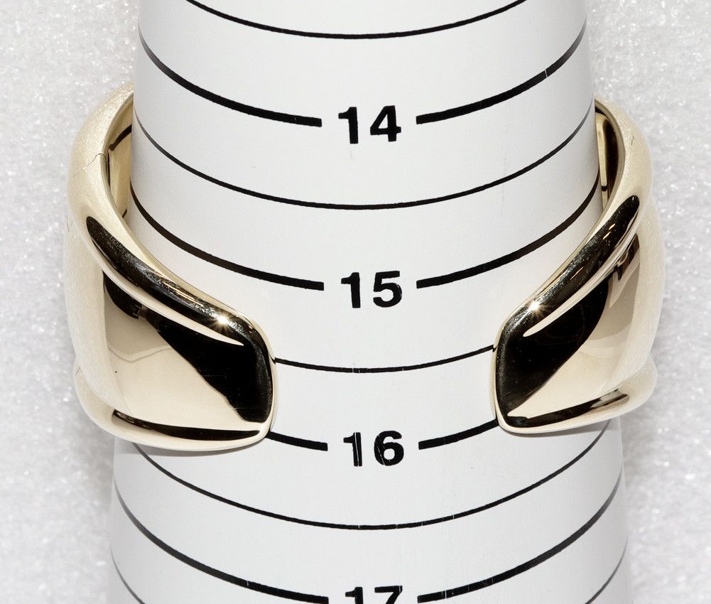 Tiffany & Co. Tiffany & Co Tiffany & Co K18YG Tiger Eye Elsa Peretti Bone Cuff Bangle Metal Bangle 2401407 in Great Condition Size ONE SIZE - 2 Thumbnail