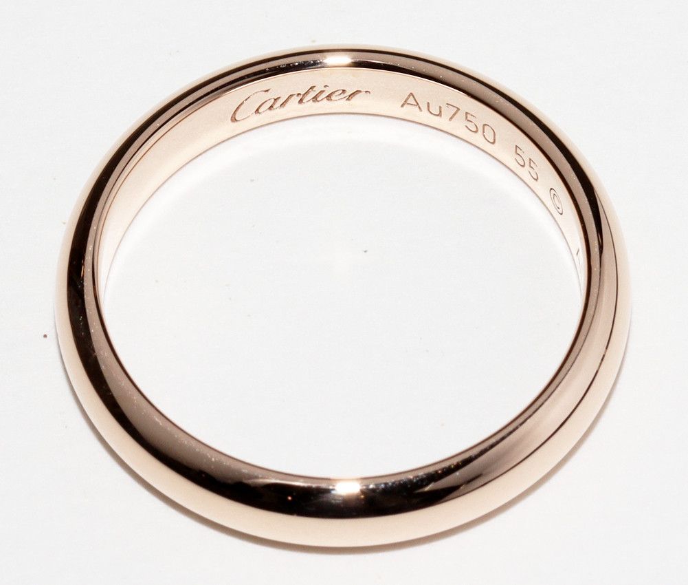 Cartier Cartier Cartier K18PG Classic Wedding Ring B40966 Metal Ring B40966 in Great Condition Size ONE SIZE - 4 Thumbnail