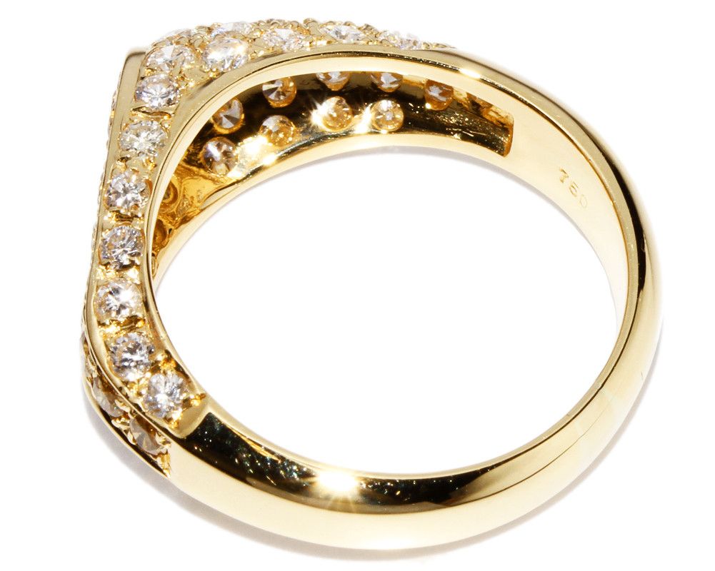 Other Other K18YG Yellow Gold Yellow Diamond Ring 1.67ct Size 13.5 Metal Ring 1805516 in Great Condition Size ONE SIZE - 3 Thumbnail
