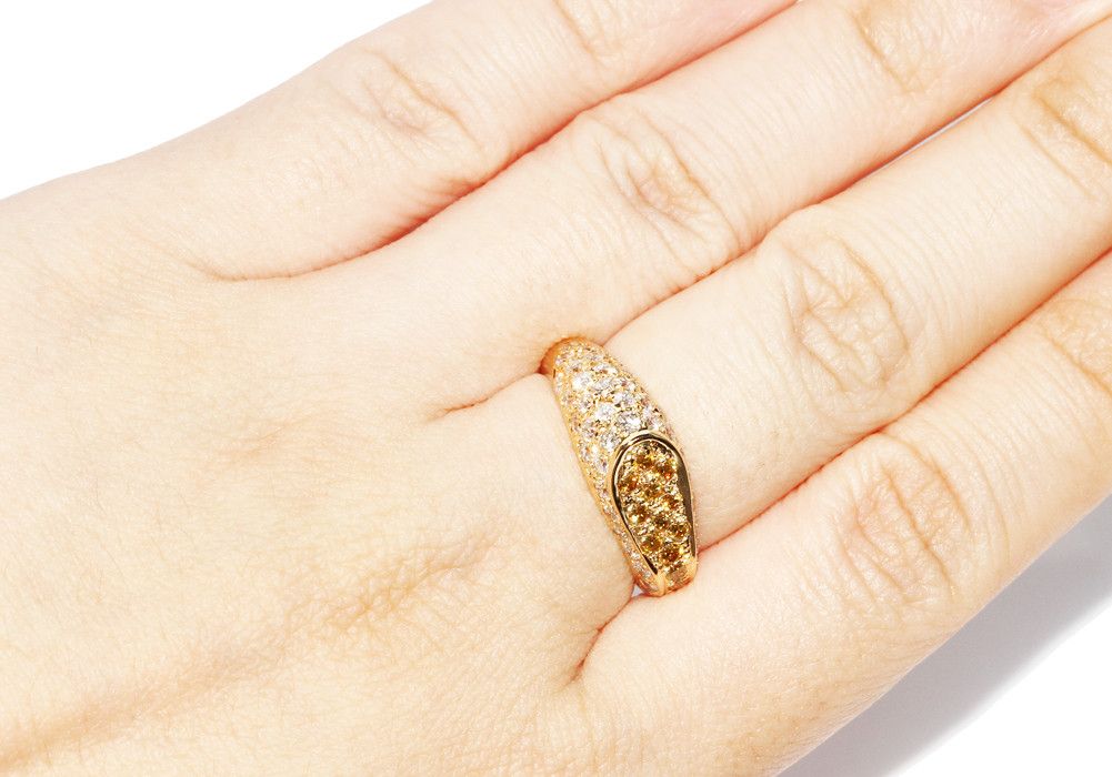 Other Other K18YG Yellow Gold Yellow Diamond Ring 1.67ct Size 13.5 Metal Ring 1805516 in Great Condition Size ONE SIZE - 6 Thumbnail