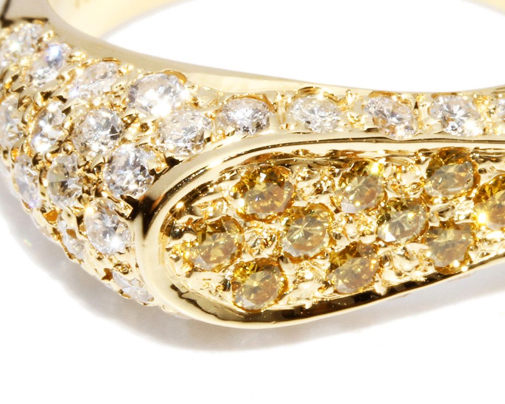 Other Other K18YG Yellow Gold Yellow Diamond Ring 1.67ct Size 13.5 Metal Ring 1805516 in Great Condition Size ONE SIZE - 5 Thumbnail