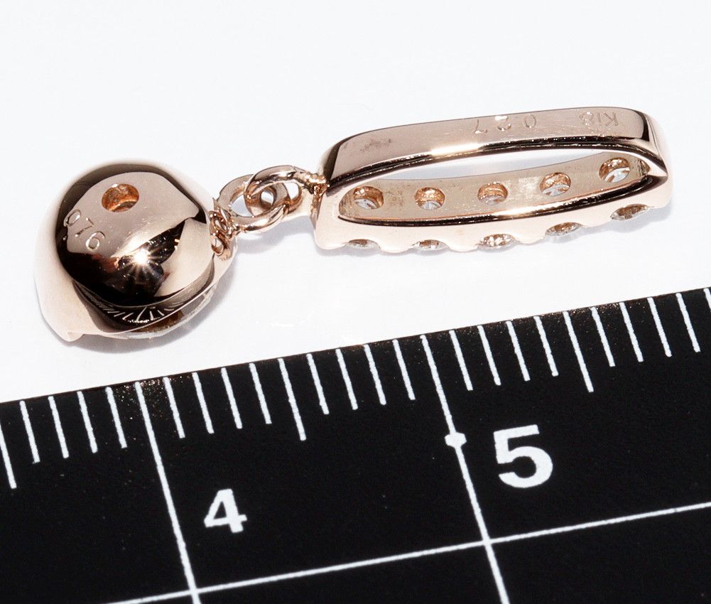 Other Other K18PG Brown Diamond Pendant Top 0.76ct Metal Pendant 2300226 in Great Condition Size ONE SIZE - 3 Thumbnail