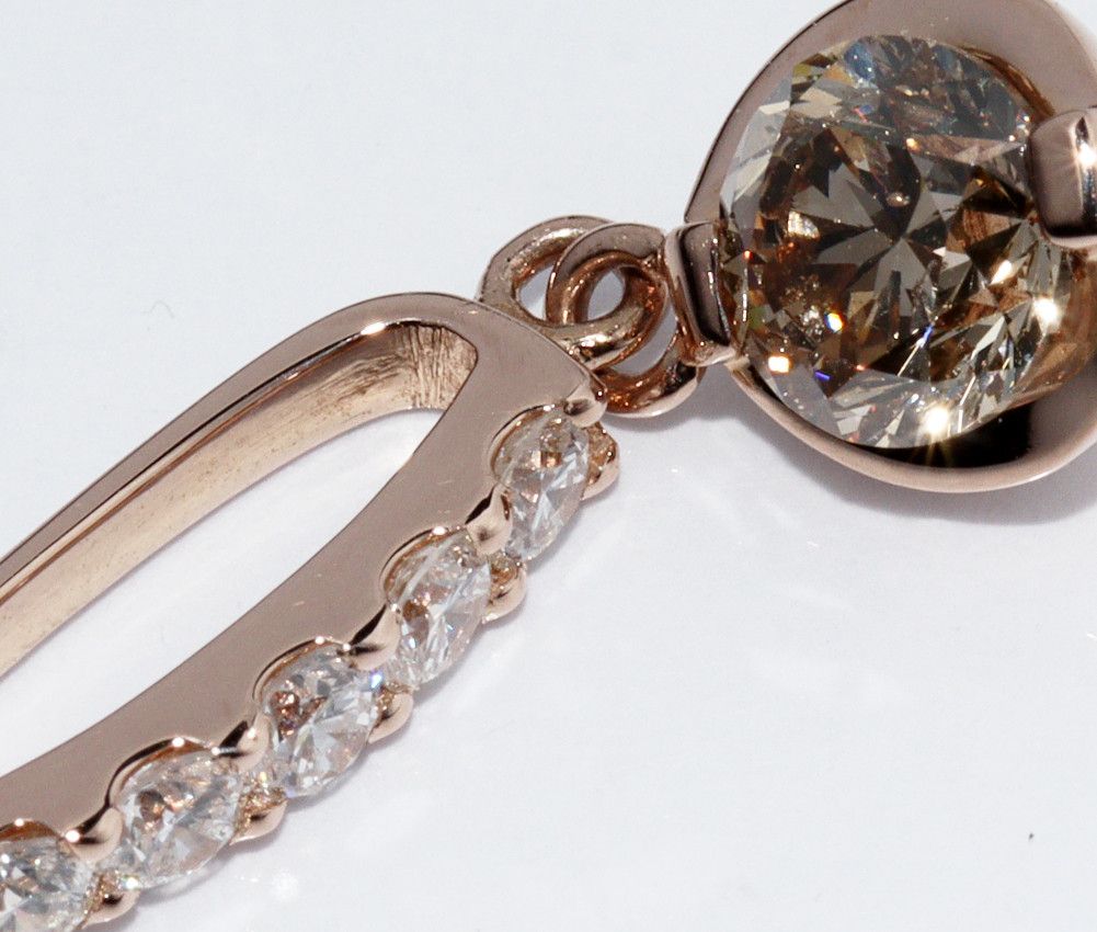 Other Other K18PG Brown Diamond Pendant Top 0.76ct Metal Pendant 2300226 in Great Condition Size ONE SIZE - 4 Thumbnail
