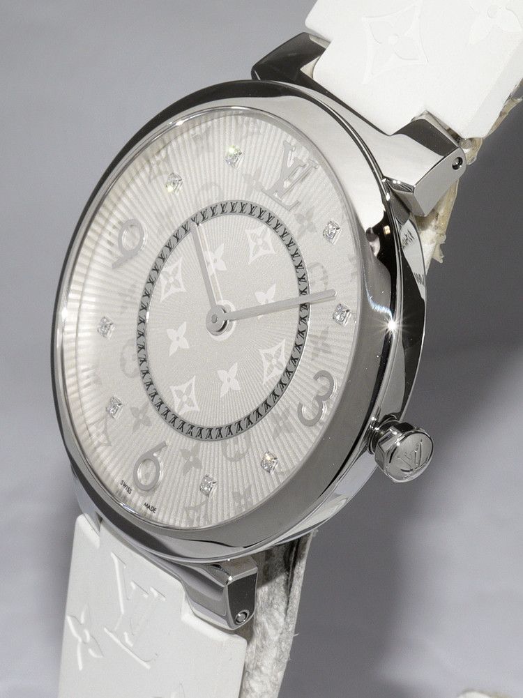 Louis Vuitton Louis Vuitton Louis Vuitton Tambour Slim GM Q1E01 Stainless Steel Quartz Metal Other Q1E01 in Great Condition Size ONE SIZE - 4 Thumbnail
