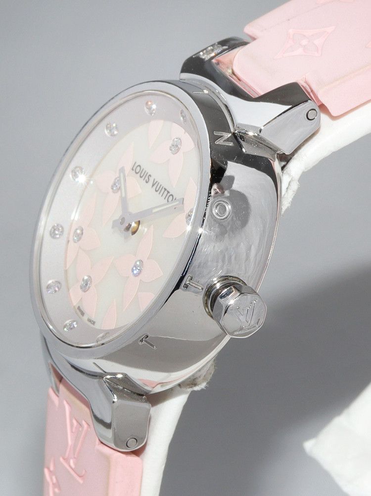 Louis Vuitton Louis Vuitton Louis Vuitton Tambour Lovely Diamond Q121H Ladies Watch Metal Other Q121H in Great Condition Size ONE SIZE - 4 Thumbnail
