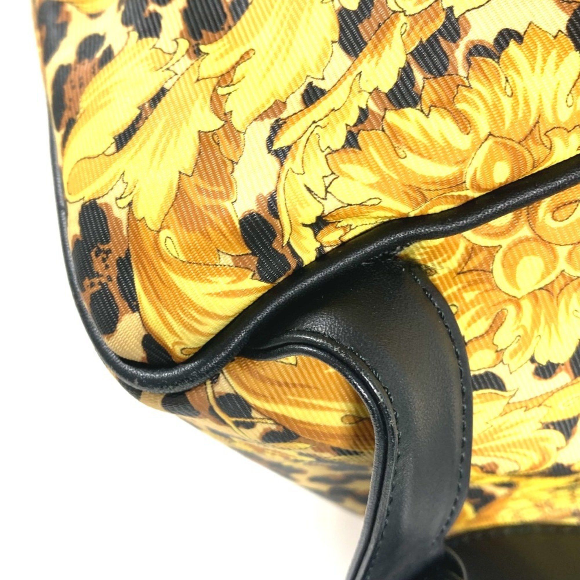 Versace VERSACE Leopard print backpack, leather, women's, yellow Size ONE SIZE - 11 Thumbnail