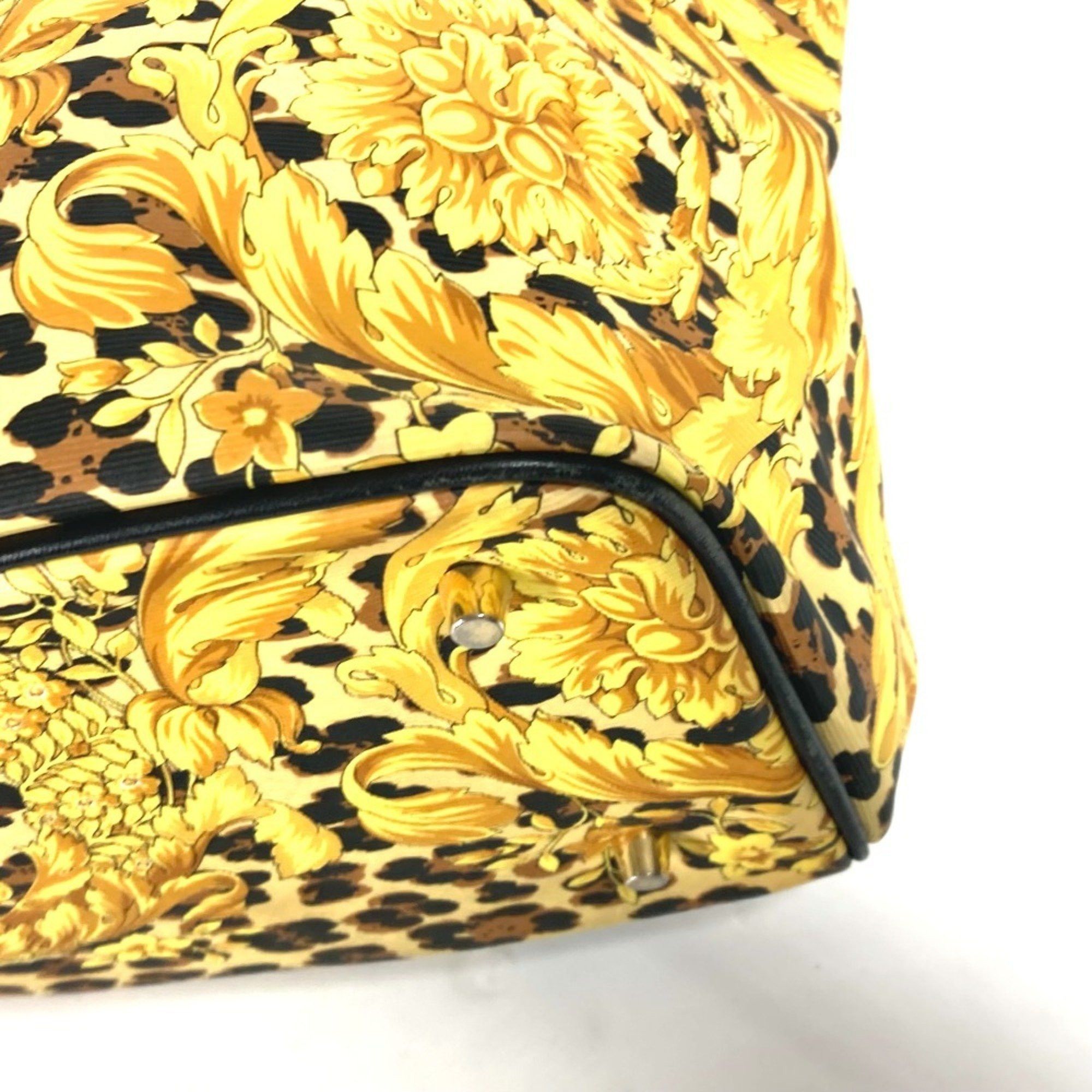 Versace VERSACE Leopard print backpack, leather, women's, yellow Size ONE SIZE - 6 Thumbnail