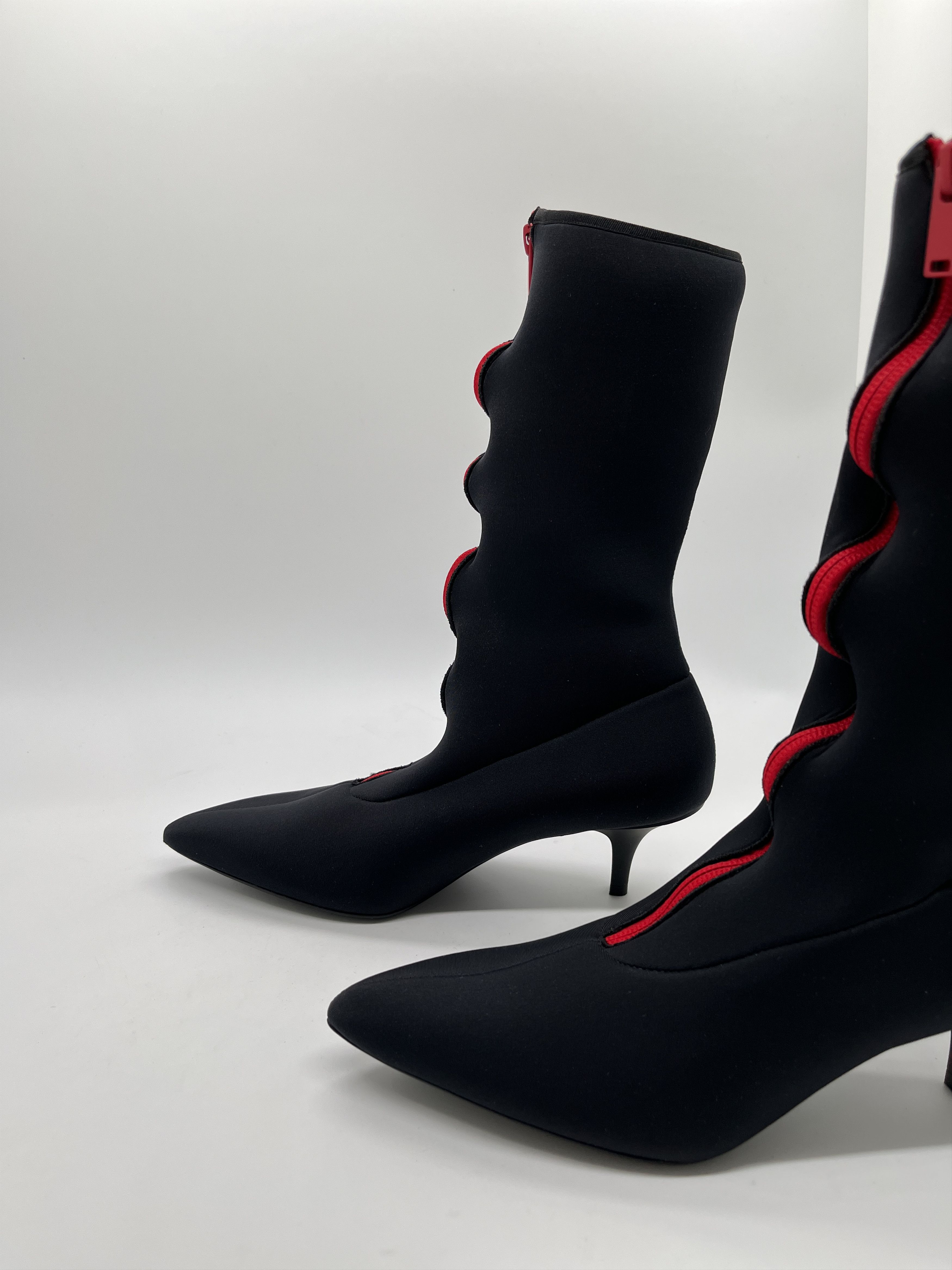 Marni Zipped Scuba Heel Boots Size US 7 / IT 37 - 3 Thumbnail