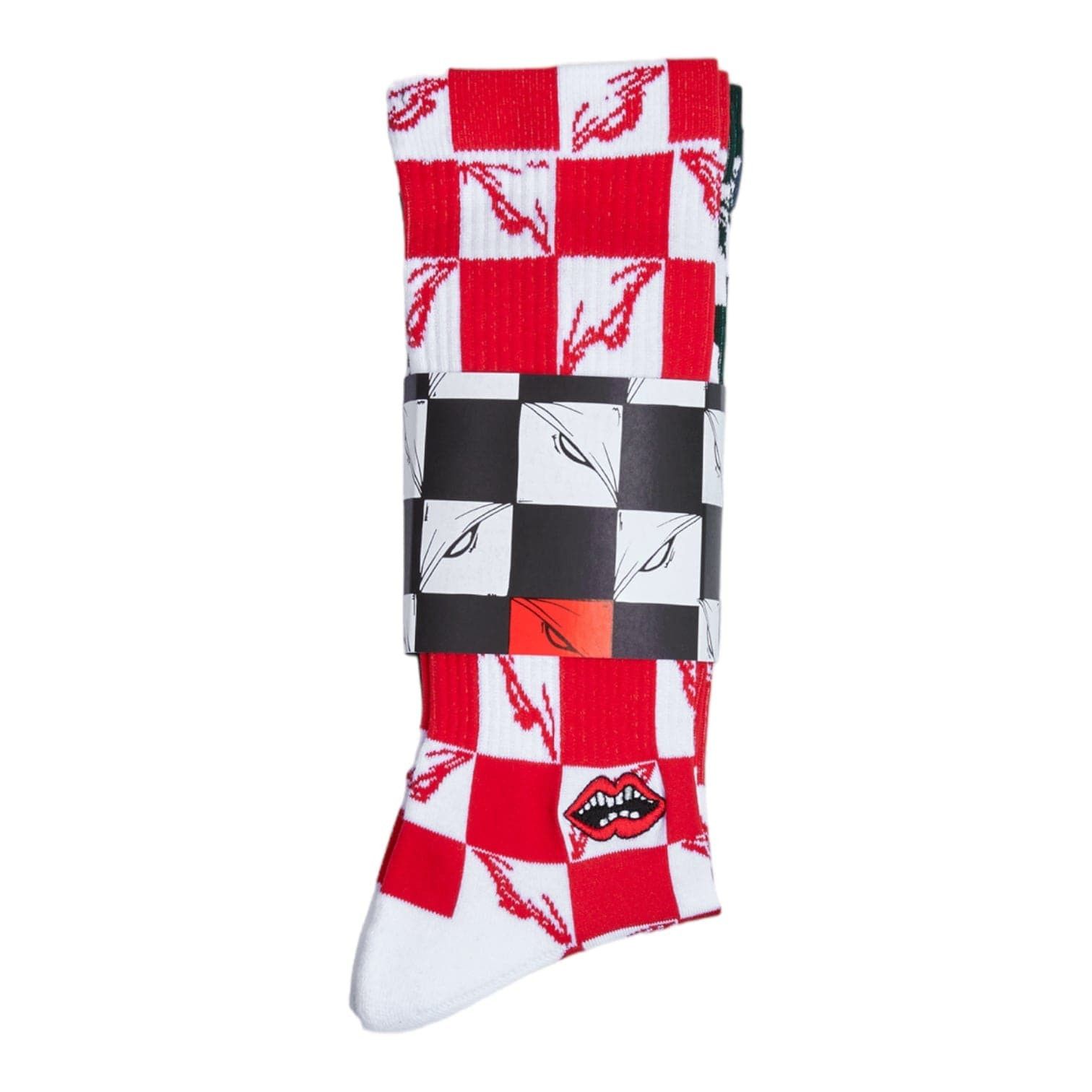 Chrome Hearts Matty Boy 99 Eyes Socks Blue White Red (3 Pack) Size ONE SIZE - 2 Thumbnail