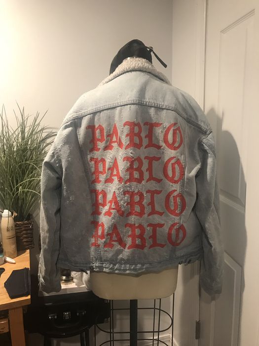 Kanye west pablo outlet denim jacket