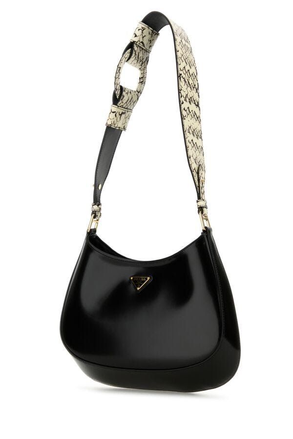 Prada Black Leather Cleo Shoulder Bag Size ONE SIZE - 4 Thumbnail