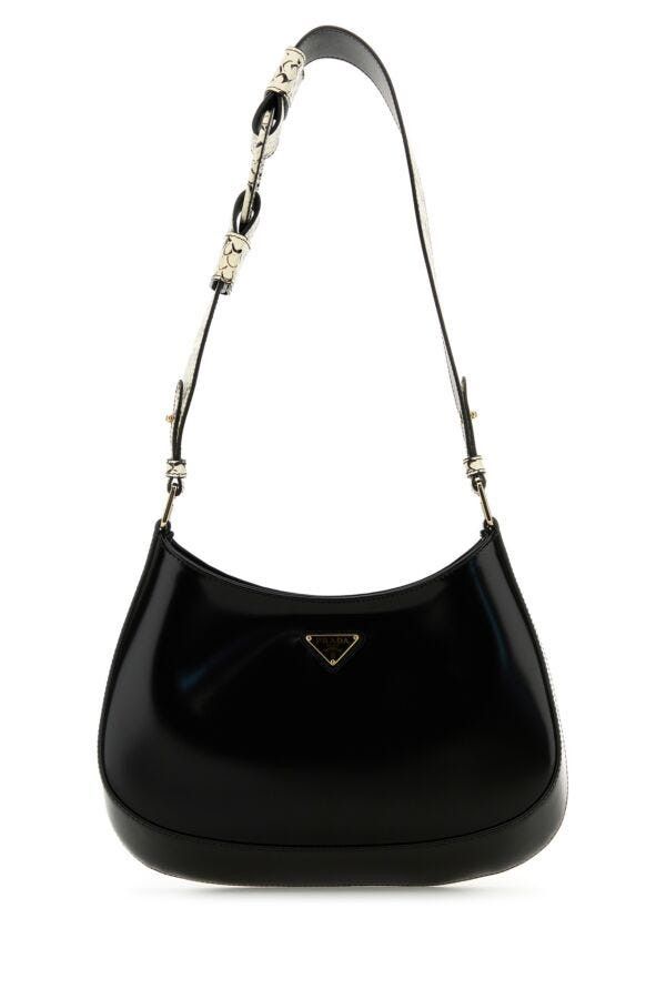 Prada Black Leather Cleo Shoulder Bag Size ONE SIZE - 3 Thumbnail