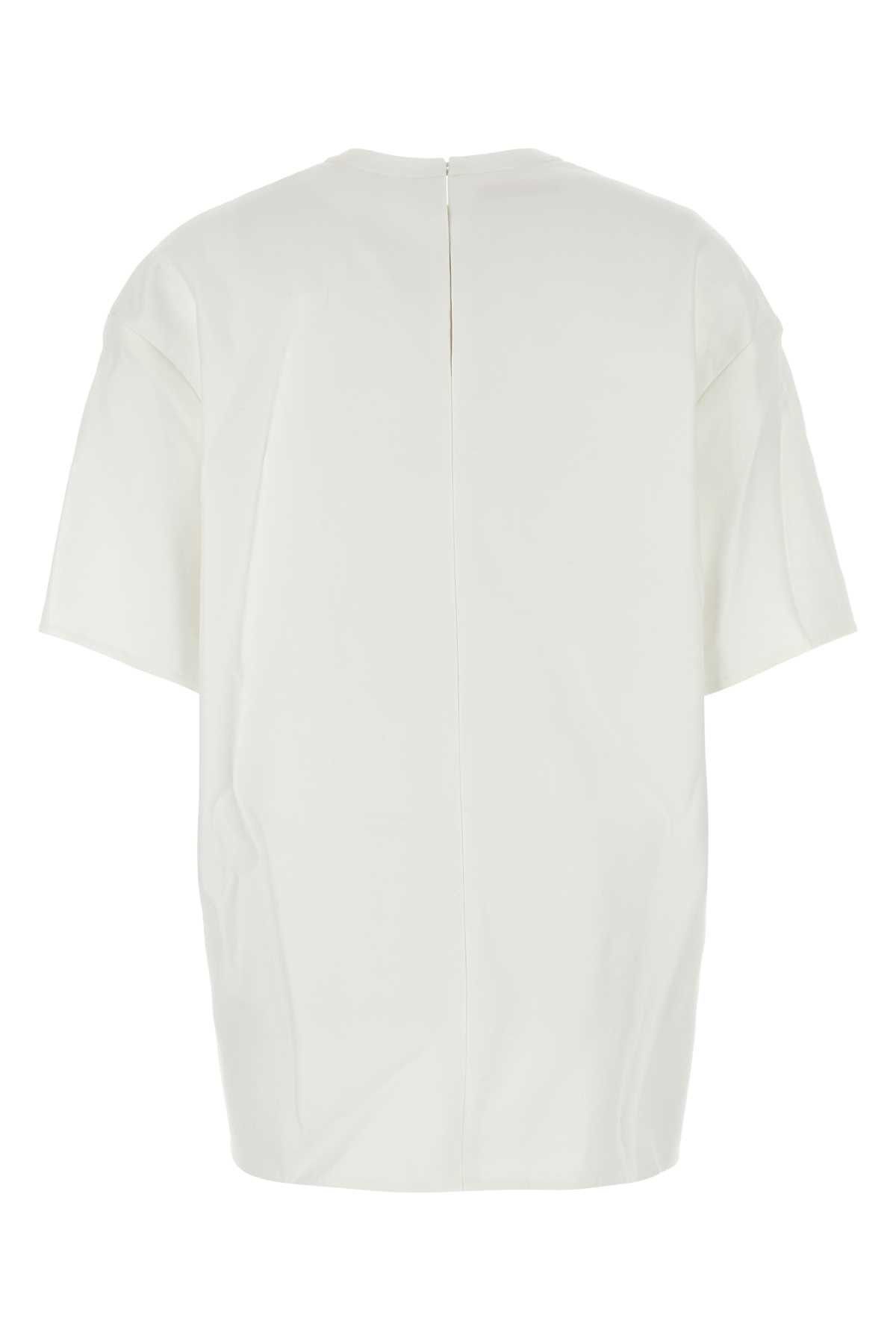 Valentino White Cotton Blend T-Shirt Size XS / US 0-2 / IT 36-38 - 2 Thumbnail