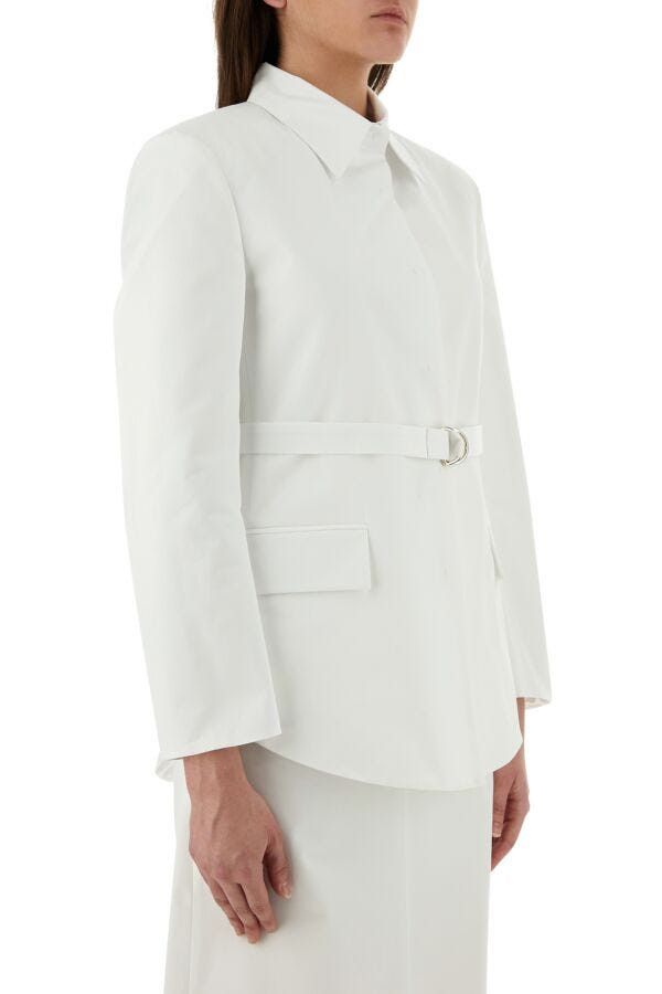 トレンチコート VALENTINO GARAVANI White Poplin Overcoat Valentino White Poplin Overcoat | Grailed