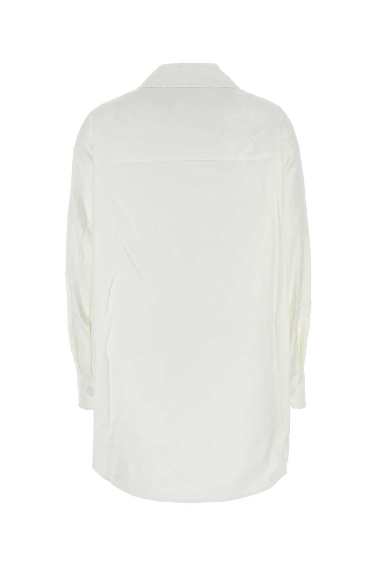 Valentino White Cotton Blend Oversize Jacket Size XS / US 0-2 / IT 36-38 - 2 Thumbnail