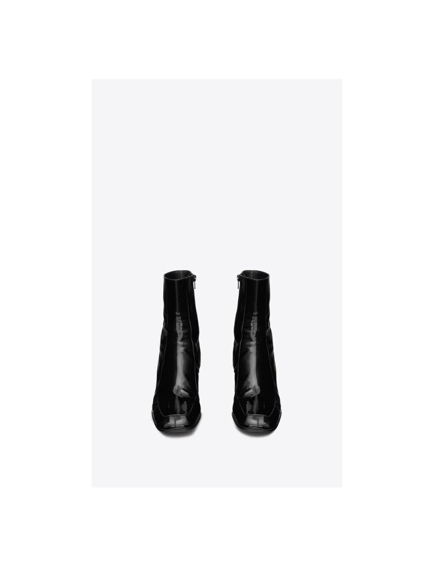 Saint Laurent Paris Beau Zipped Boots in Patent Leather Size US 12 / EU 45 - 2 Thumbnail