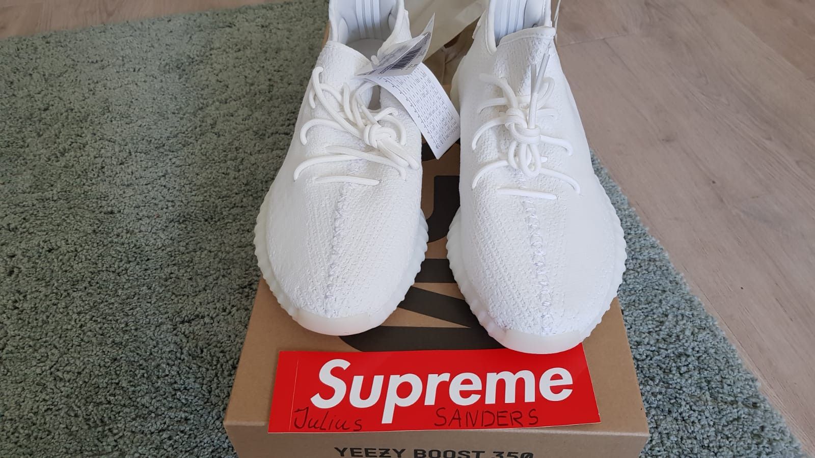 Adidas Yeezy boost 350V2 cream triple white 49 1 3 Grailed