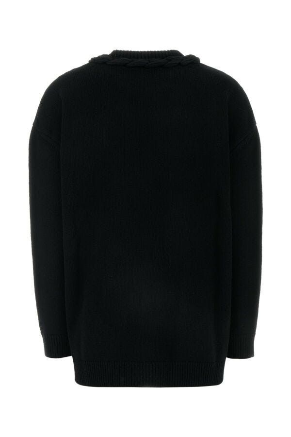 Valentino Black Wool Sweater Size S / US 4 / IT 40 - 4 Thumbnail