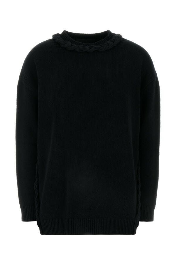 Valentino Black Wool Sweater Size XS / US 0-2 / IT 36-38 - 3 Thumbnail