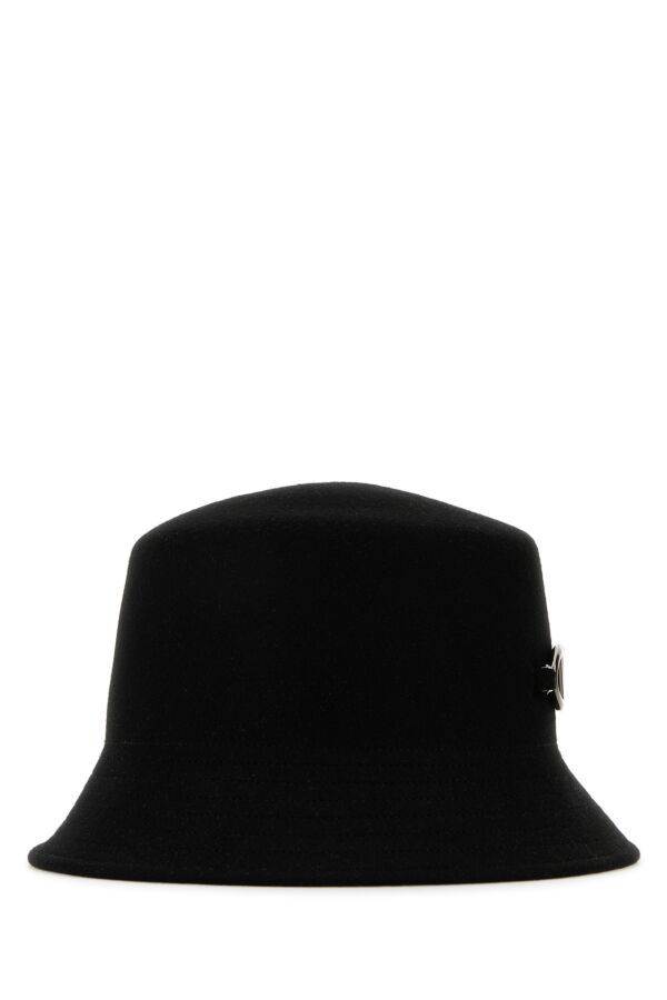 Valentino Black Felt Bucket Hat Size ONE SIZE - 4 Thumbnail