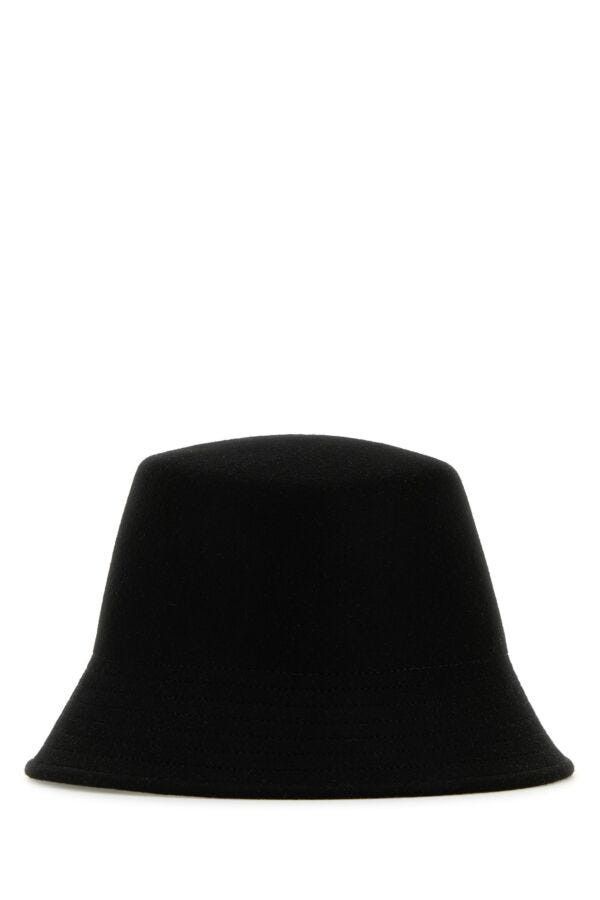 Valentino Black Felt Bucket Hat Size ONE SIZE - 5 Thumbnail