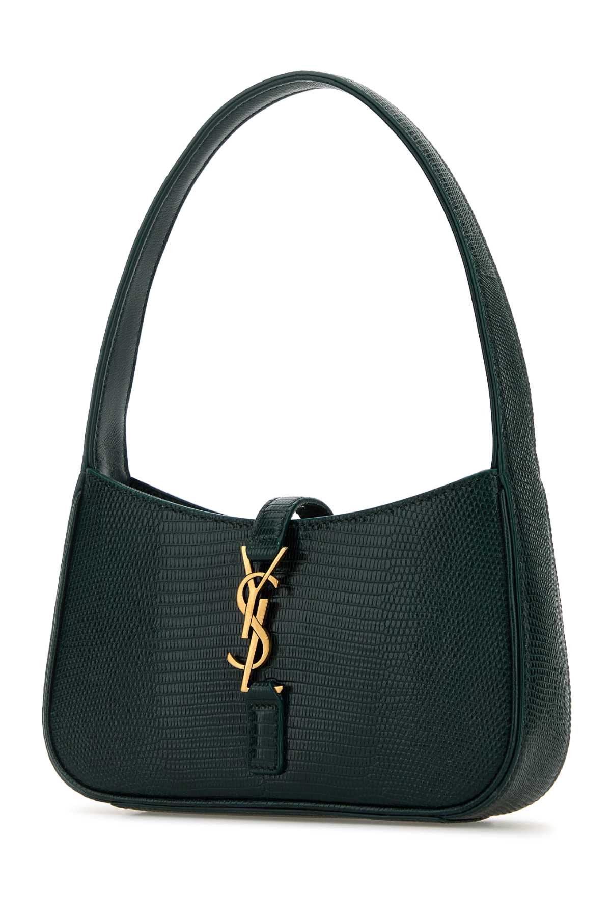 Saint Laurent Paris Bottle Green Leather Mini Le 5 Ã 7 Handbag Size ONE SIZE - 2 Thumbnail